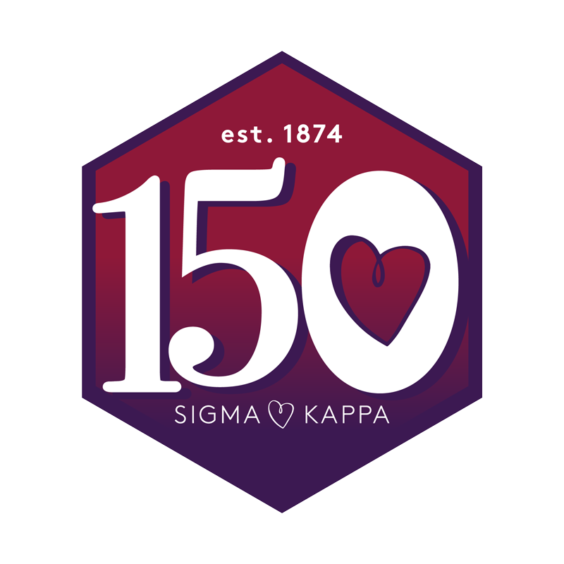 Sigma Kappa 150 Anniversary badge
