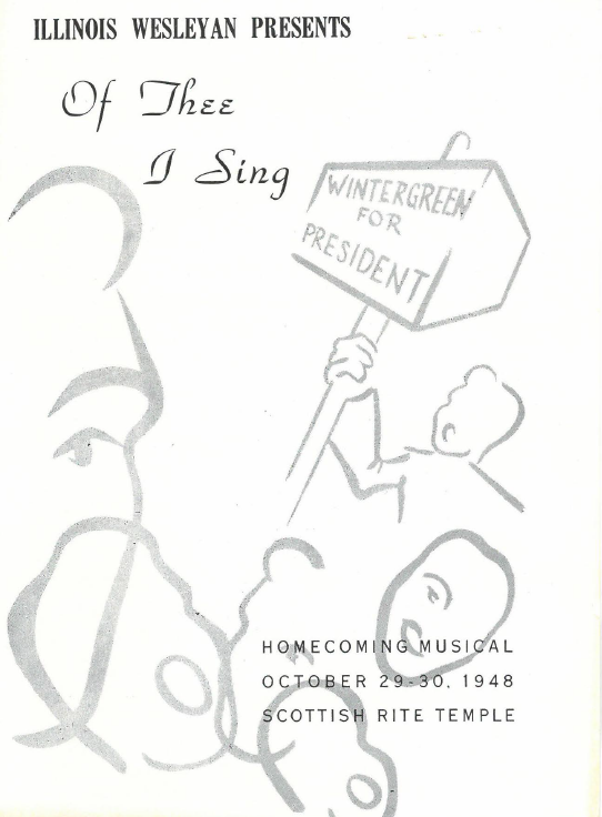 Of Thee I Sing program cover, 1948