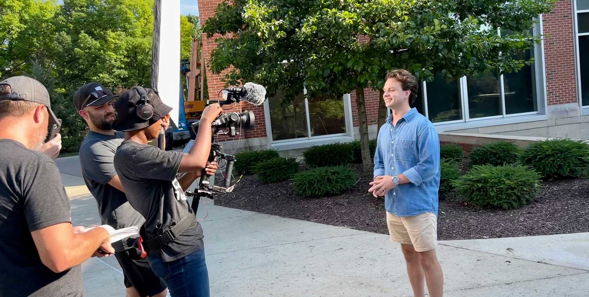 Film Crew for The College Tour