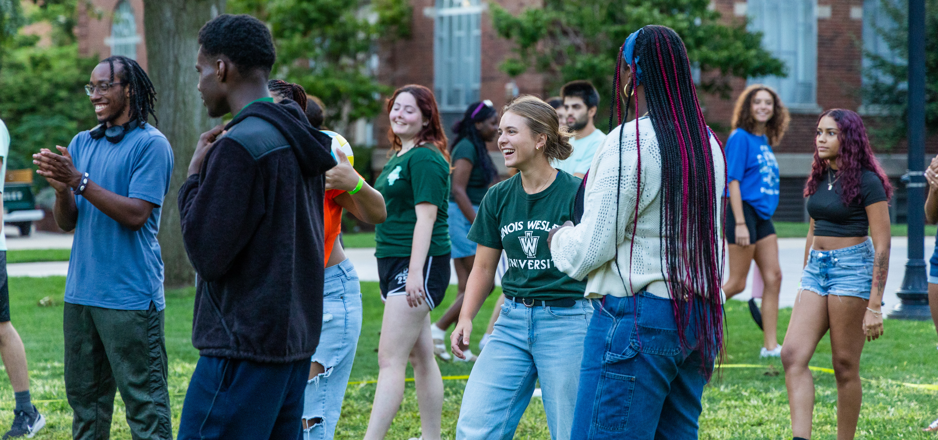 Students on the quad.