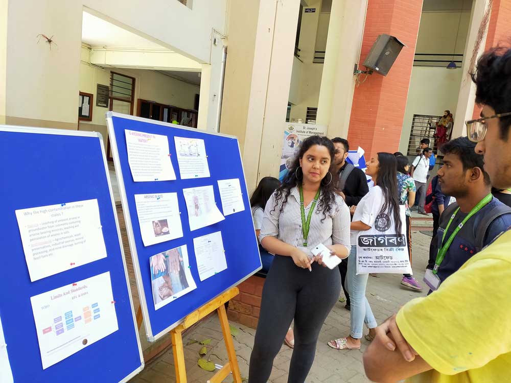 Poster Session at St. Joseph's College, Bangalore, India 