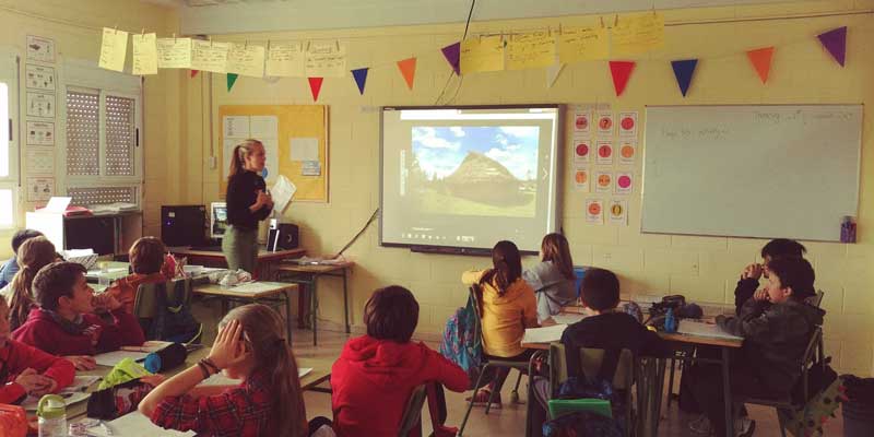 Kaitlyn O'Brien teaching her class