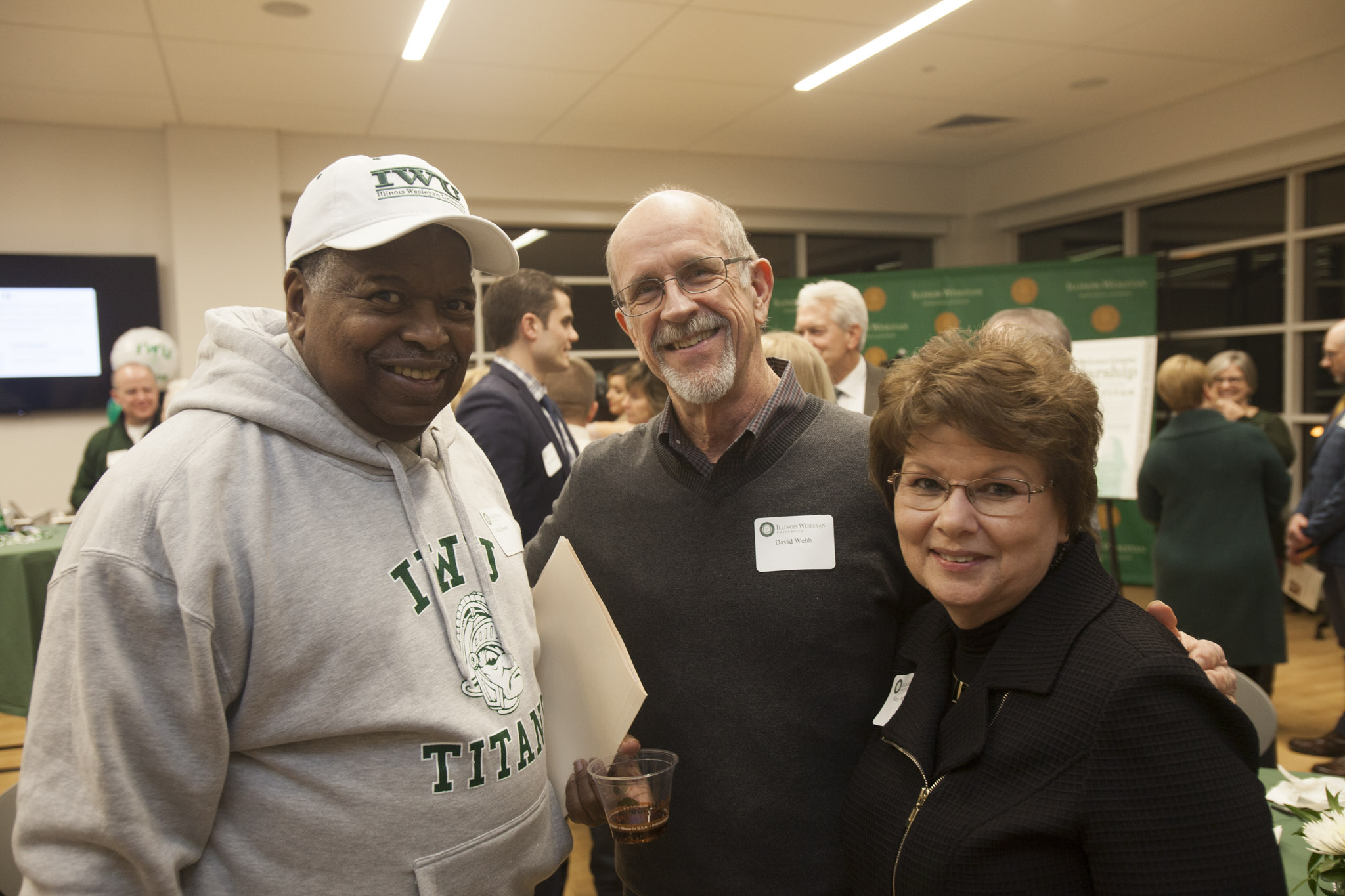 Willie Brown with David and Mary Ann Webb