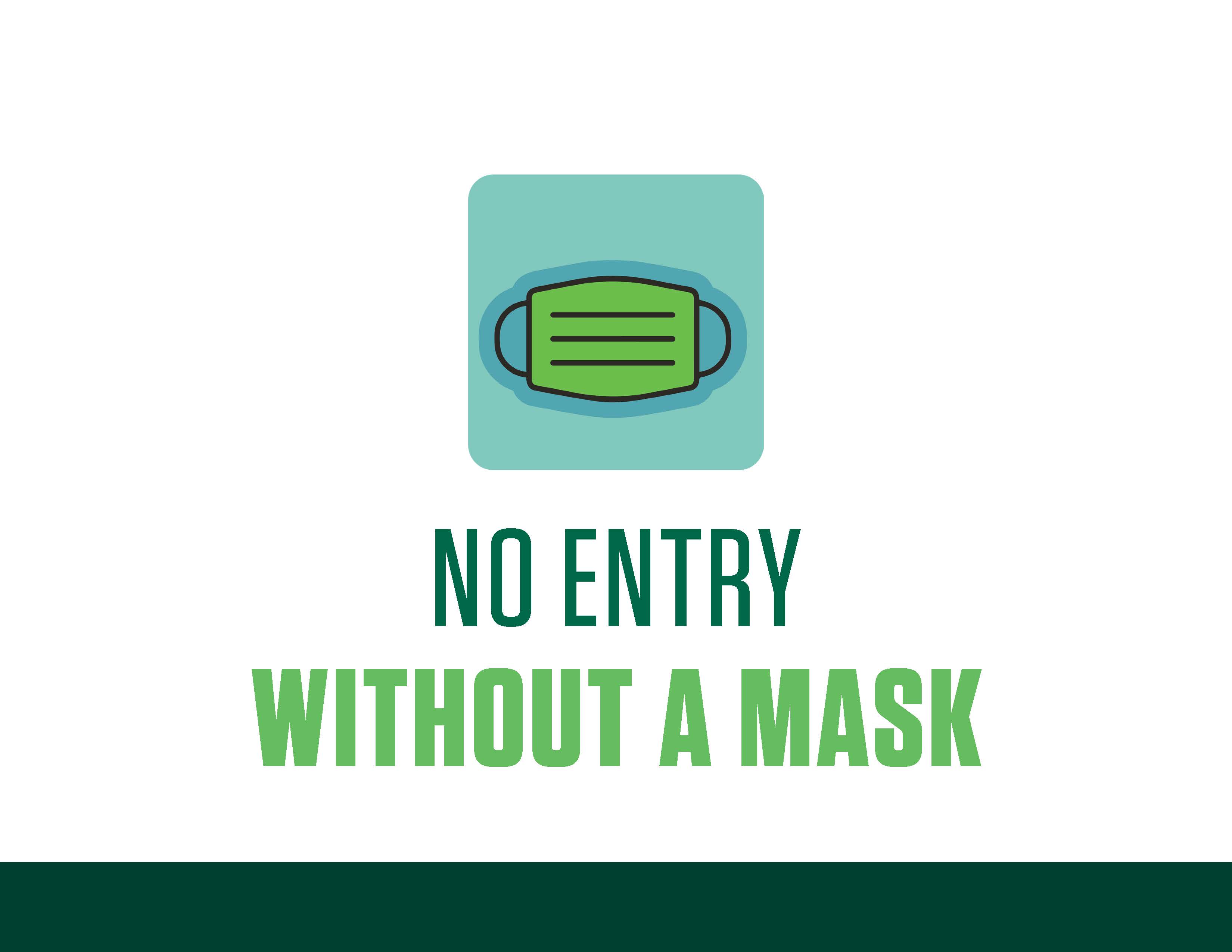 COVID sign - no entry without mask