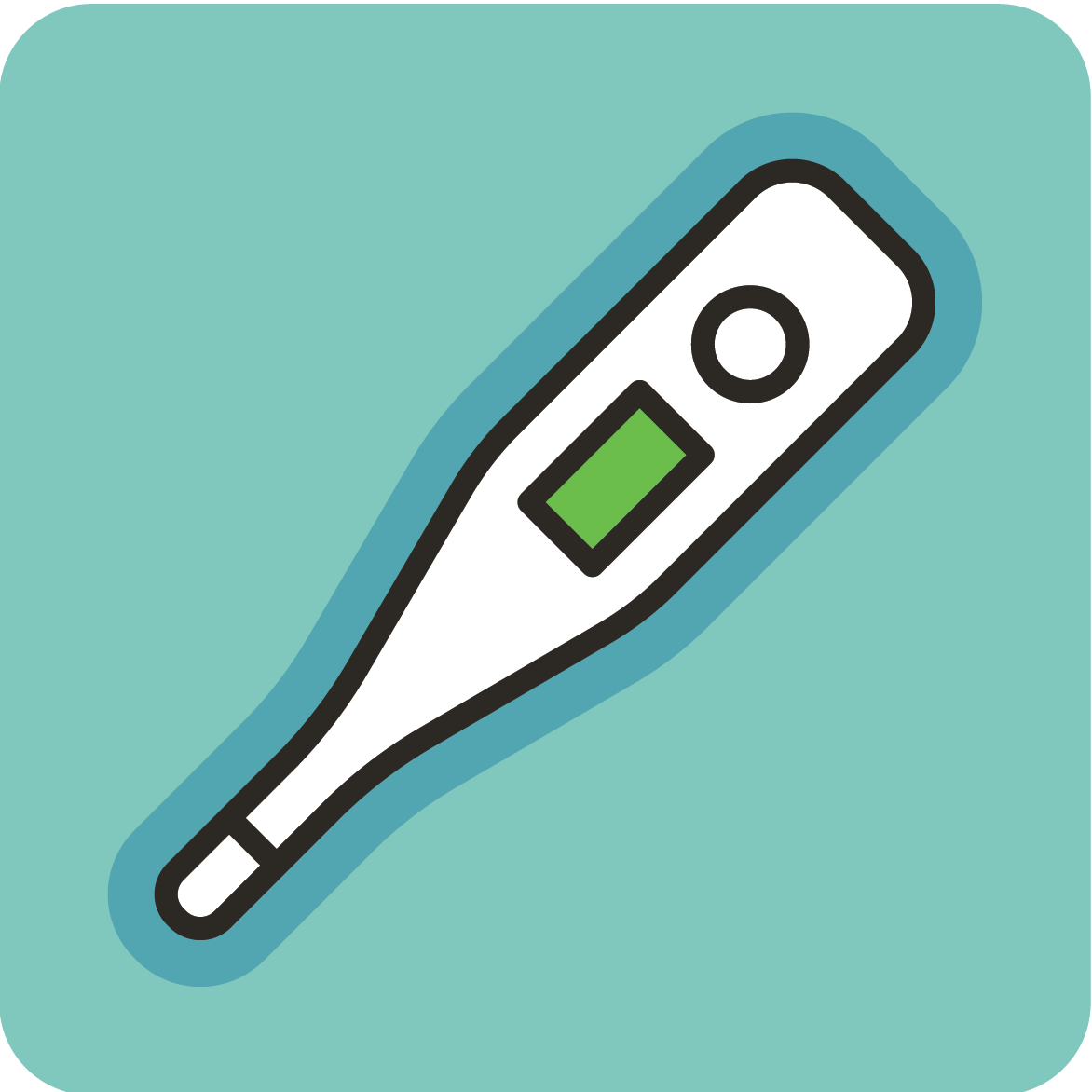 Thermometer icon - assess your health