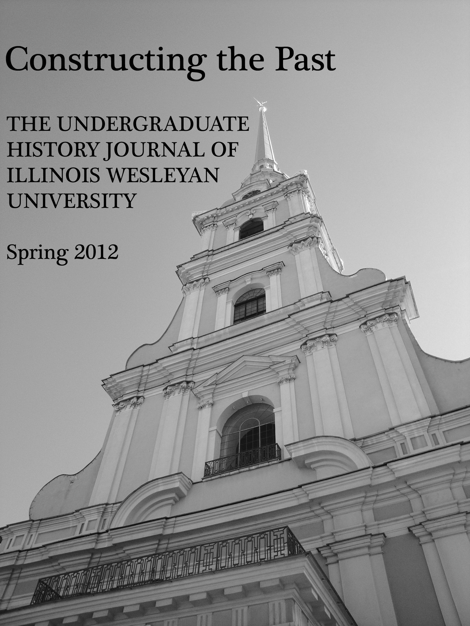 Cover of history undergraduate journal Spring 2012