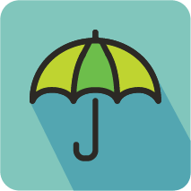 Umbrella icon for Life and Disability Insurance