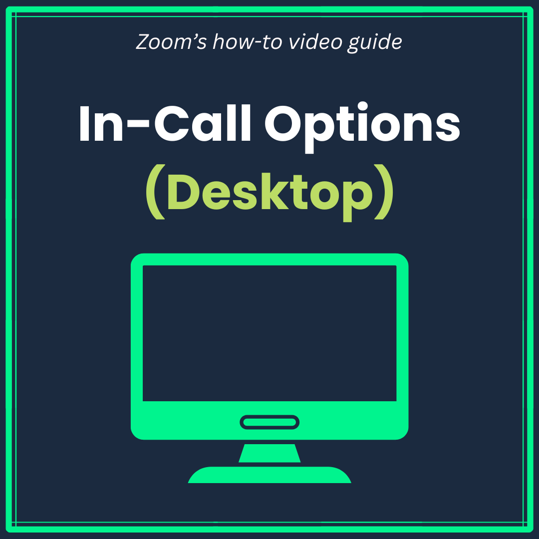 Linked image for Zoom Phone desktop call options training video