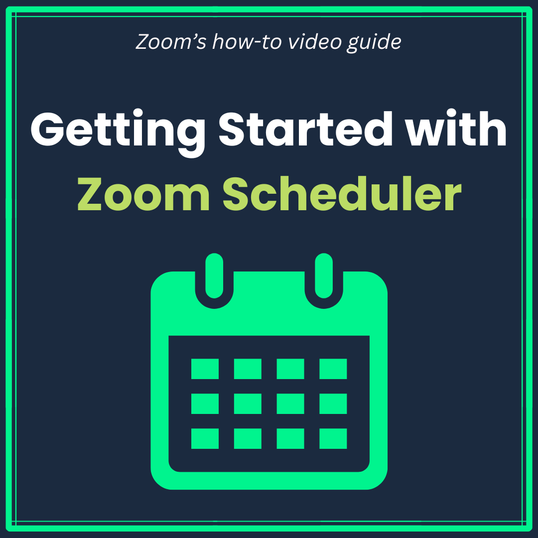 A photo linked to the Zoom Scheduler video tutorial
