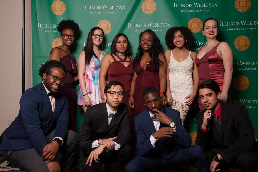 Posse Scholars attended Illinois Wesleyan’s annual Unity Gala, an event co-sponsored by the Black Faculty Staff Association, Office of Diversity and Inclusion, and cultural student organizations, on March 3, 2018, at the Hansen Student Center. 