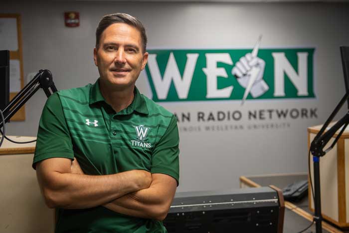 As WESN Advisory Committee Chair, Tony Bankston ’91 has helped lead the revitalization of Illinois Wesleyan’s student radio station.