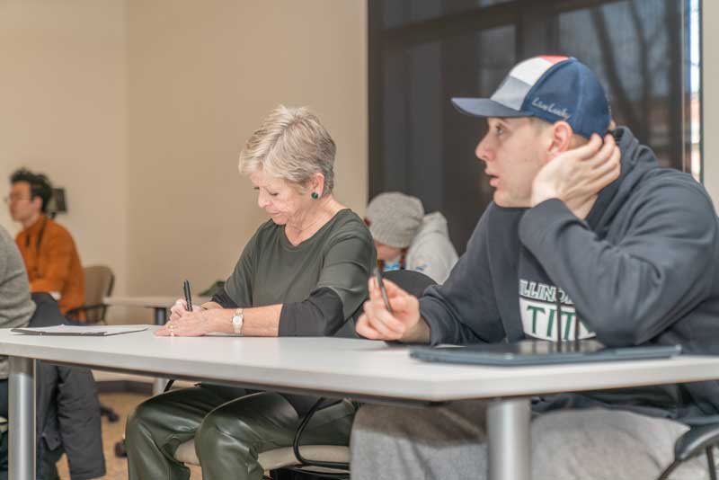 Since becoming president, Georgia has twice participated in “President for a Day” in which she swaps places with a student to take their classes.