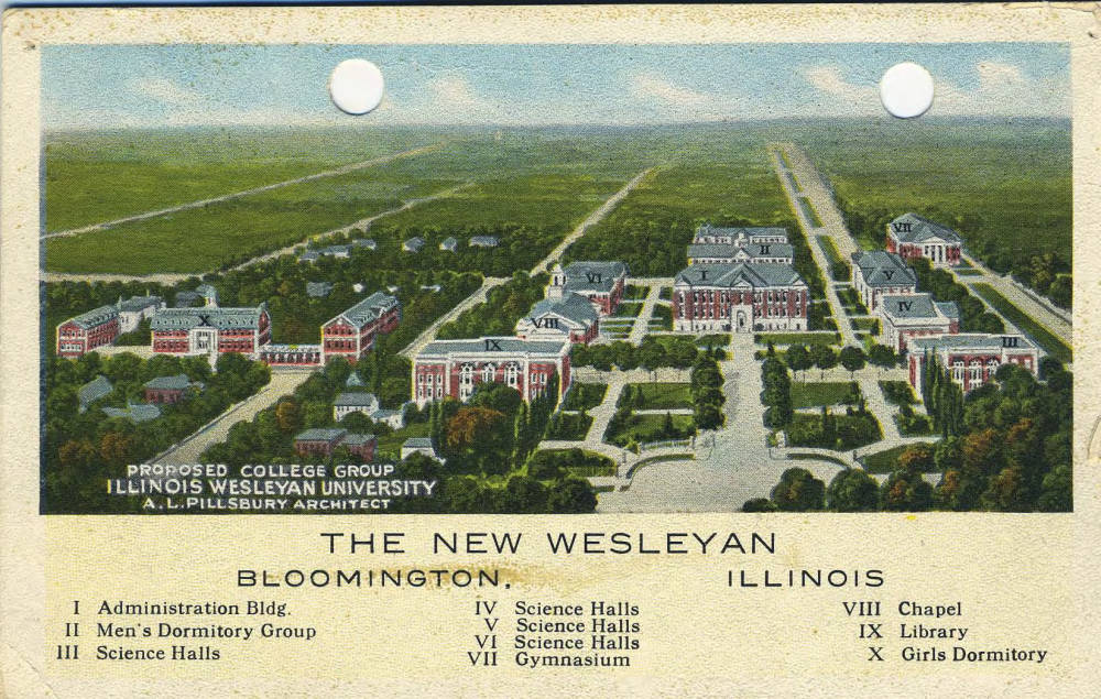 Pillsbury architectural plan for the IWU campus