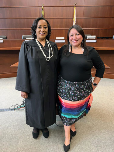 Deidre Dyer ‘96 has remained close with her alumni friends, many of whom, including Carla Vigue ‘96, are part of her campaign to maintain the circuit court seat she was appointed to. 