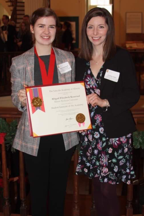 Abigail Kauerauf and Professor Molly Robey