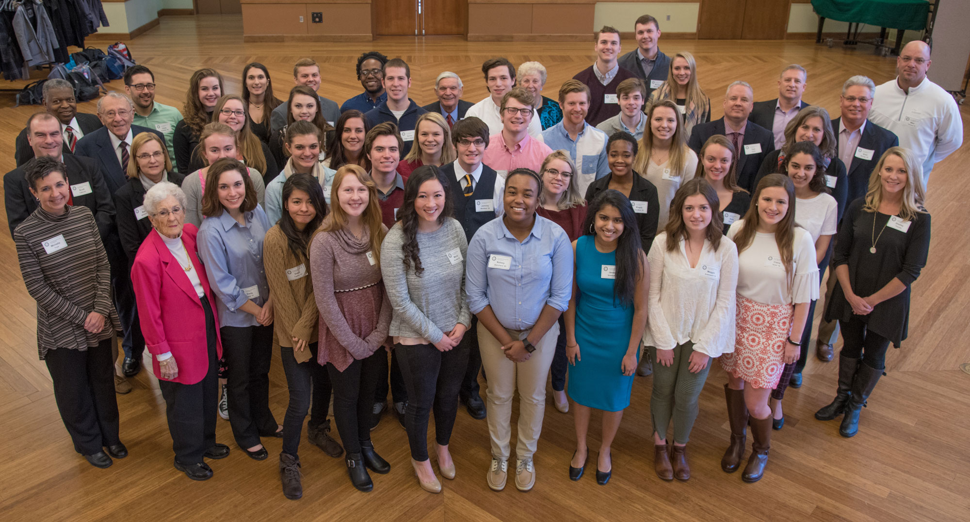 Scholars and State Farm representatives