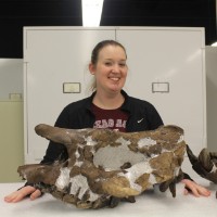 Rachel with skull