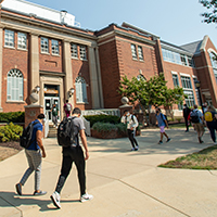 Students on the quad.