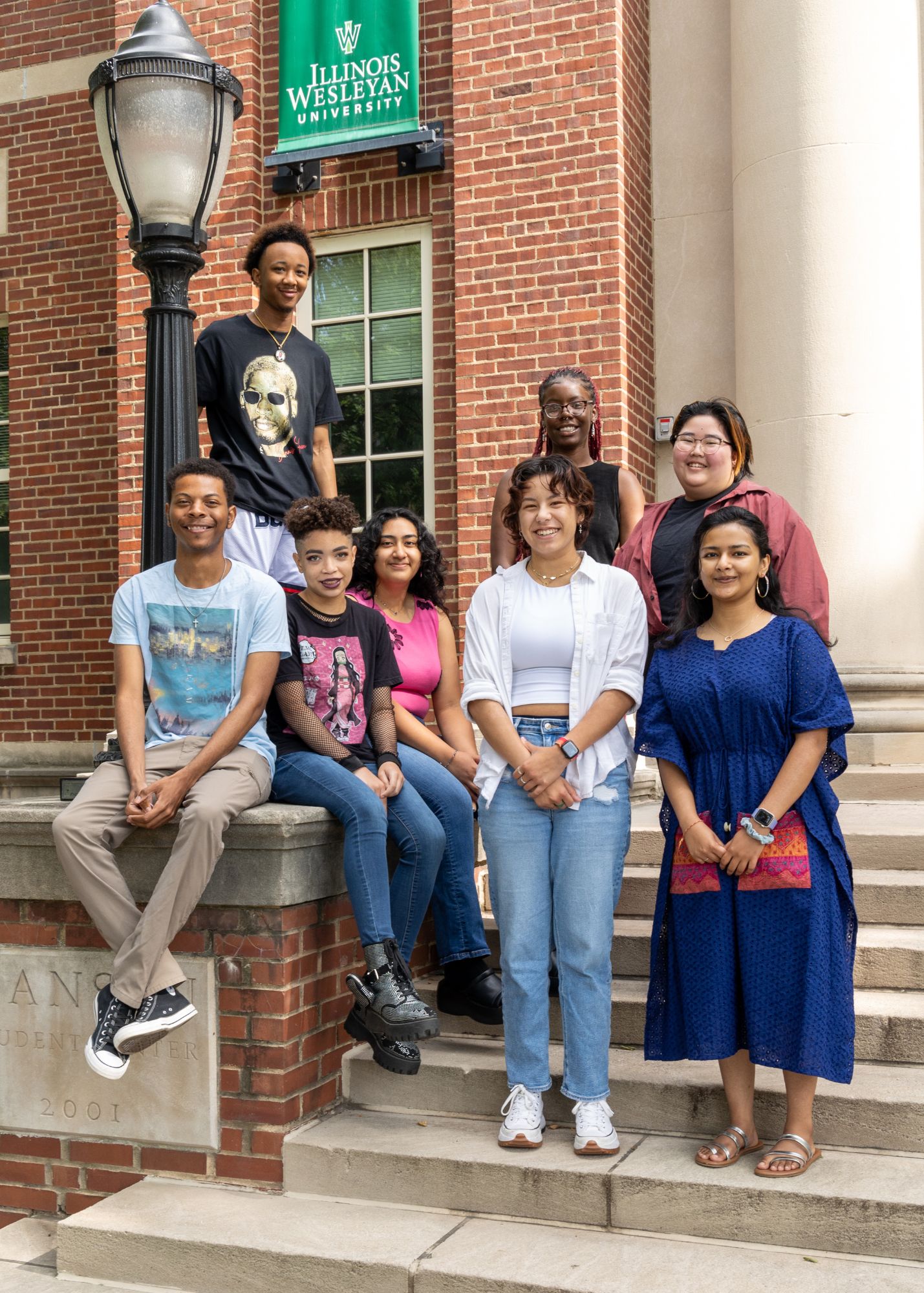 Group of students standing outside of hansen