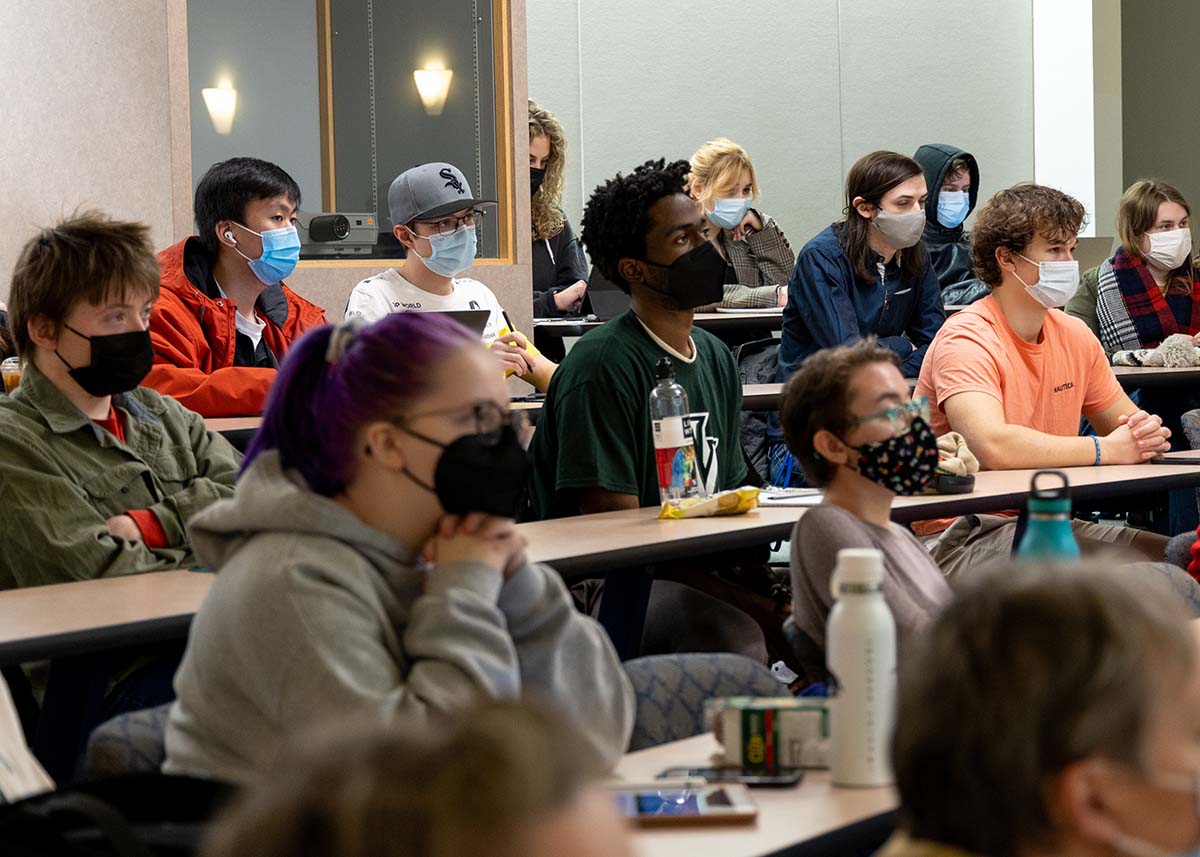 students at ukraine panel