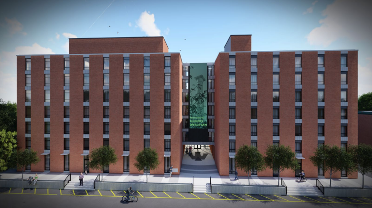 Architectural rendering of renovated Munsell Ferguson Residence Halls