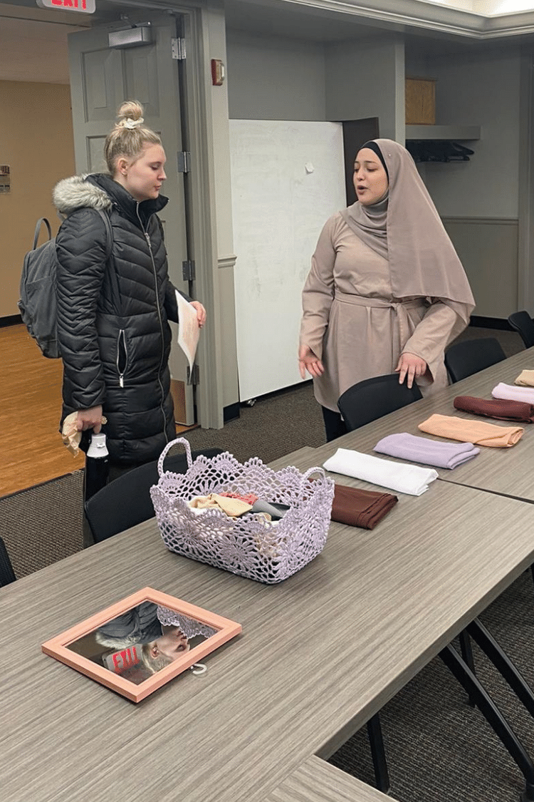 Muslim Student Association hijab event
