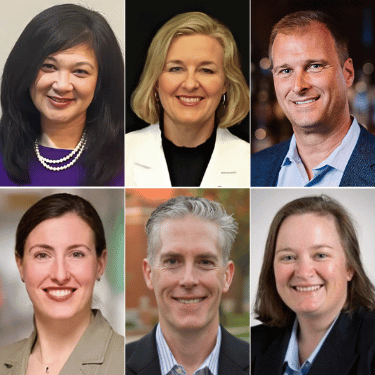 Six photos of new IWU board of trustee members