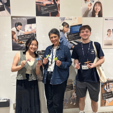 IWU student and faculty at workshop in Tokyo