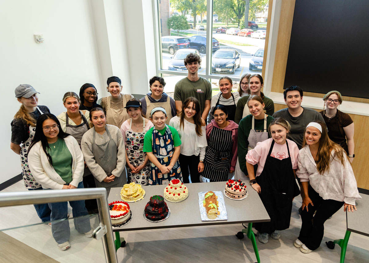 Students in the first-ever “Great IWU Bake Off.”