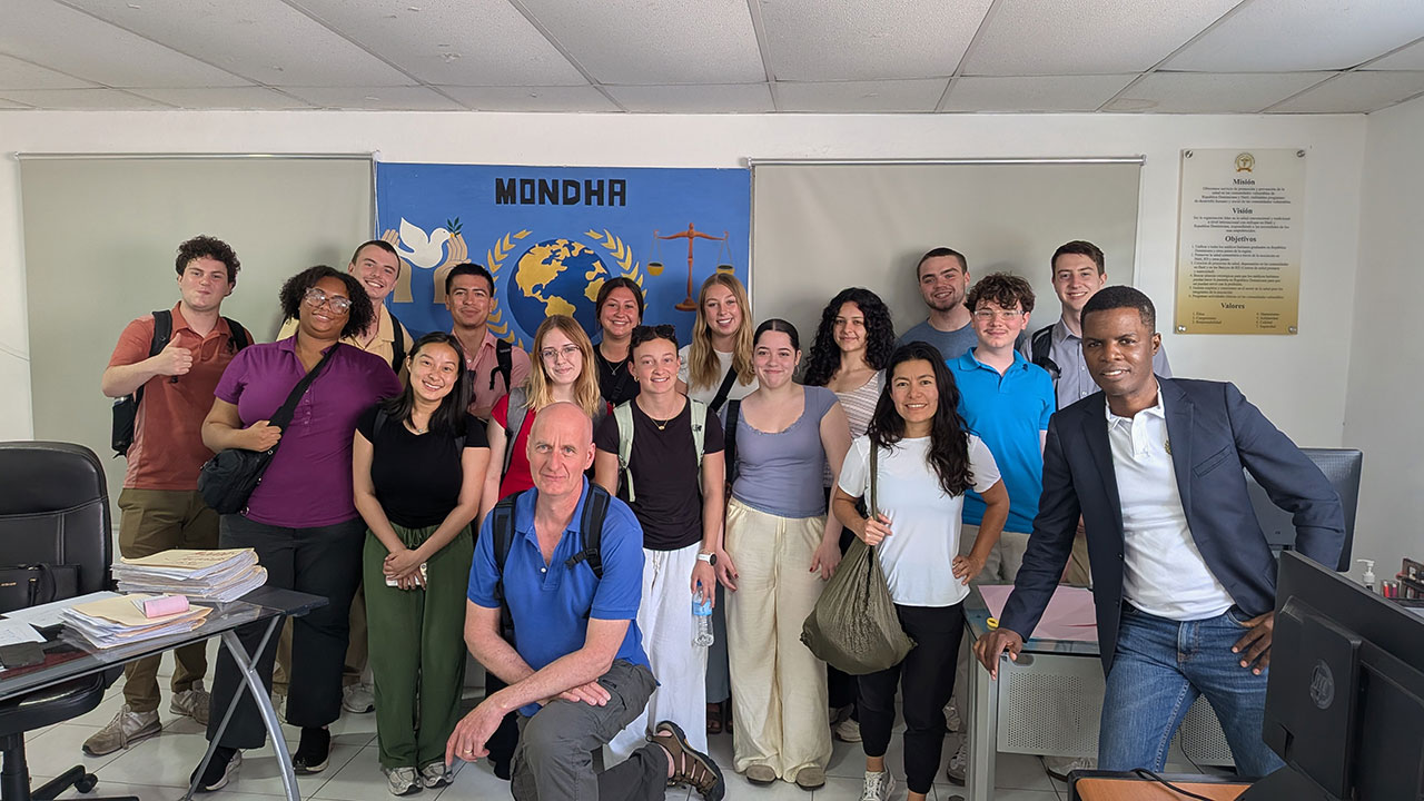 May Term trip to the Dominican Republic group photo.