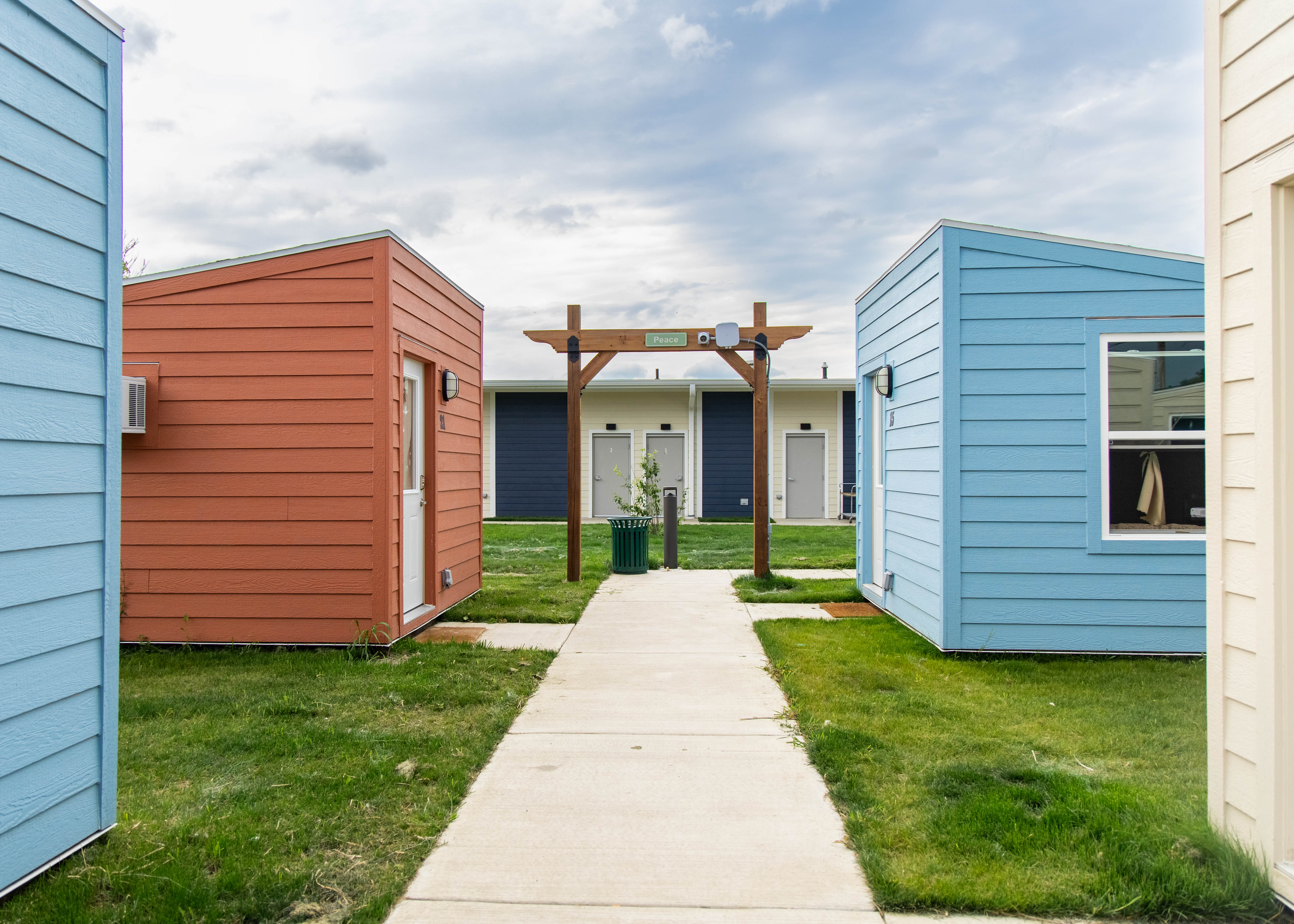 The Bridge, an innovative homeless shelter village in Bloomington operated by Home Sweet Home Ministries.