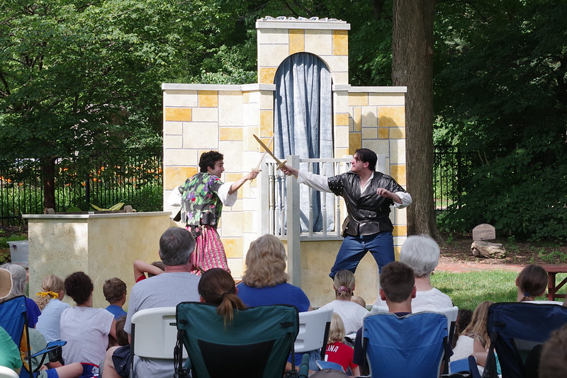 An act from the Theatre for Young Audience showing.