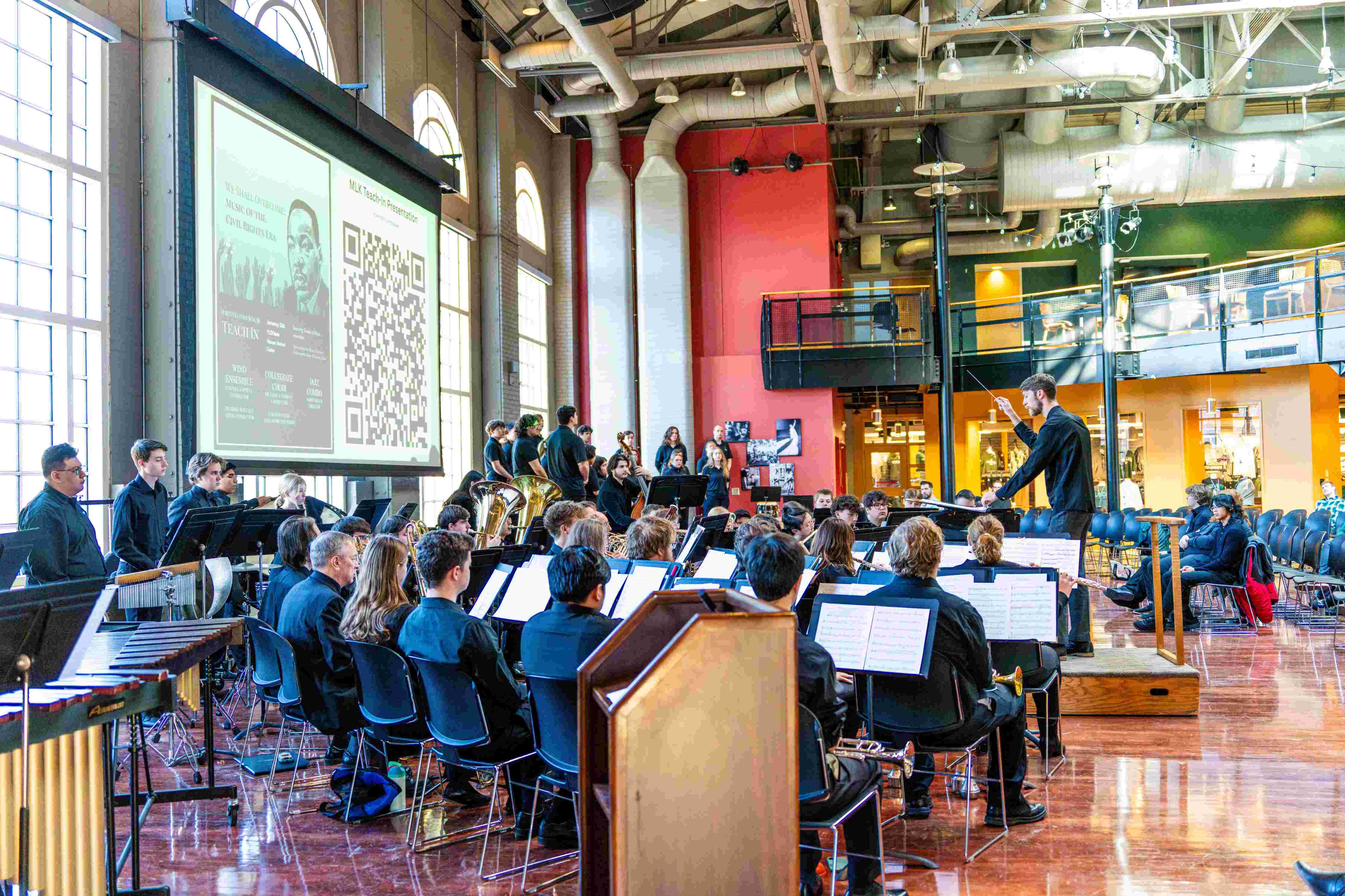 Ensemble conducted by Logan