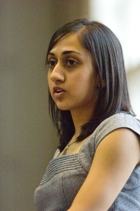 Monica Shah, a senior at Illinois Wesleyan University