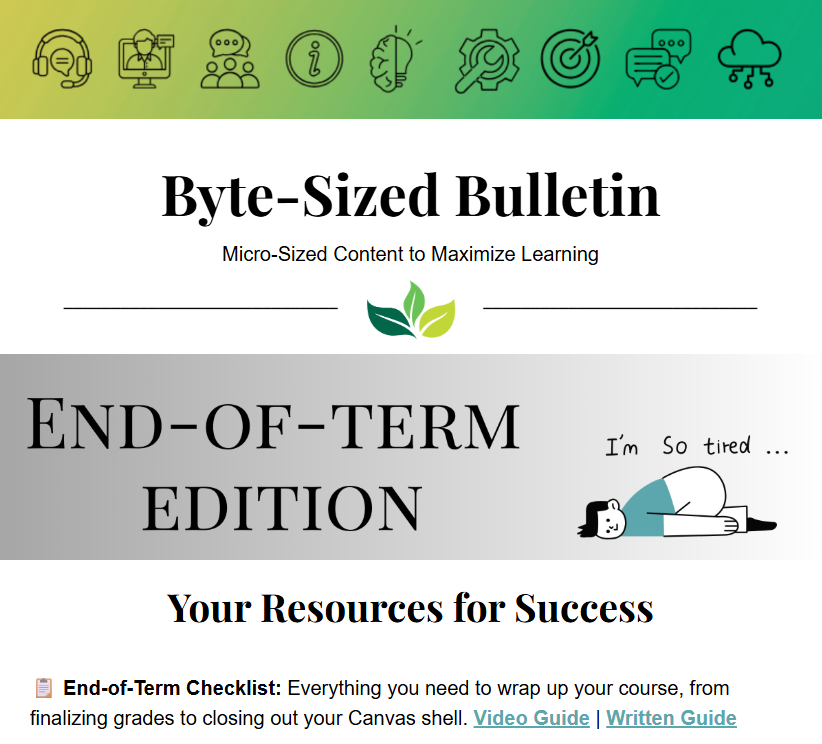 screenshot of April 2026 Byte-Sized Bulletin