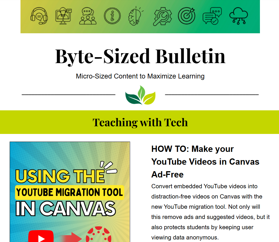 screenshot of Dec. 2025 Byte-Sized Bulletin