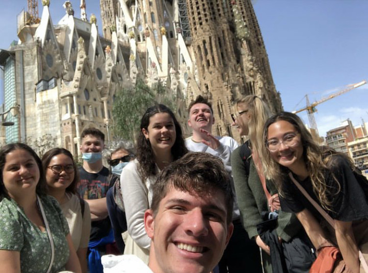 Group photo in the streets of Chile.